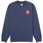 Edwin Men's Japanese Sun Crew Sweat in Navy Blazer