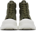 Alexander McQueen Khaki & White Tread Slick Boots