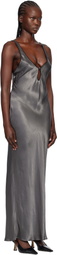 BEC + BRIDGE Gunmetal Celestial Keyhole Maxi Dress