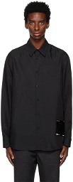 OAMC Black Appliqué Shirt