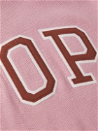 Pop Trading Company - Arch Logo-Appliquéd Cotton Sweater - Pink