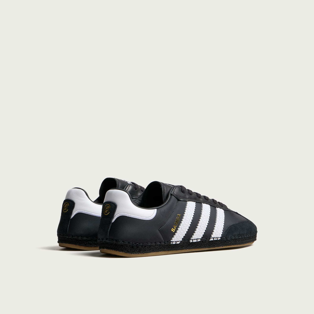 Adidas Men's x CLOT Samba Espadrille Sneaker in Core Black/White/Core Black