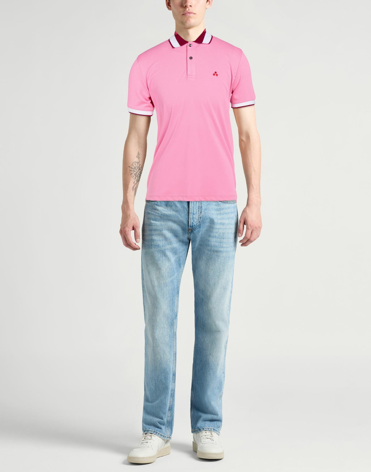 Peuterey Mens Polo shirt in Pink