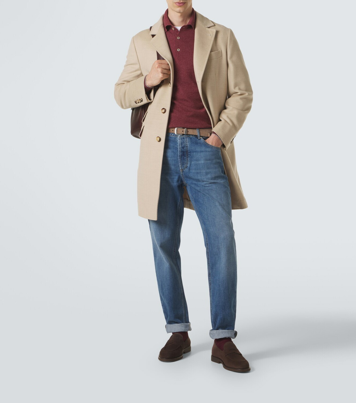 Brunello Cucinelli Suede penny loafers