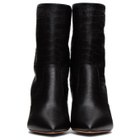 Nicholas Kirkwood Black Croc-Embossed Lexi Ankle Boot