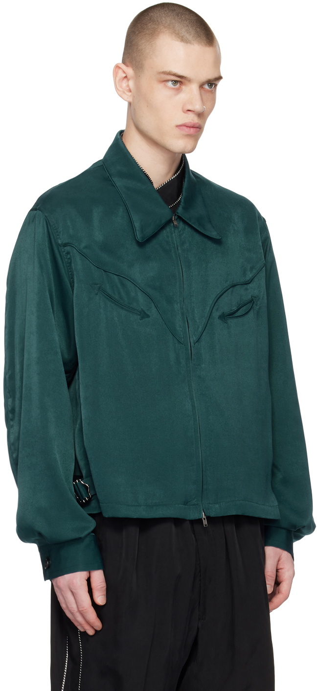 RAINMAKER KYOTO Green Paneled Jacket RAINMAKER KYOTO