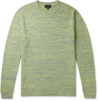 DUNHILL - Mélange Cotton Sweater - Yellow