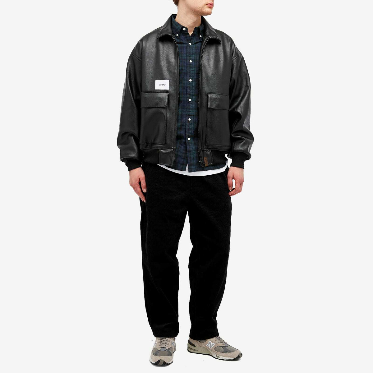 WTAPS Men's 10 Corduroy Drawstring Easy Pants in Black WTAPS