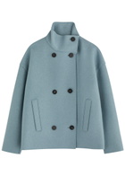 Harris Wharf London Double-breasted Wool Jacket Grey