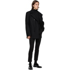 Hugo Black Wool San Thomas Turtleneck