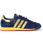 adidas Consortium - SL 80 Spezial Faux Suede and Leather and Mesh Sneakers - Blue