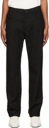 Ann Demeulemeester Black Brushed Wool Trousers