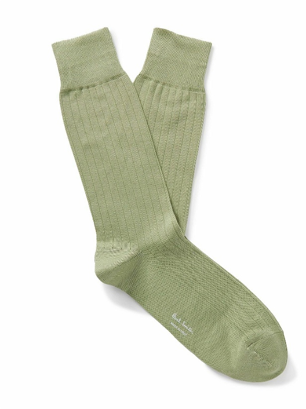 Photo: Paul Smith - Ribbed Cotton-Blend Socks