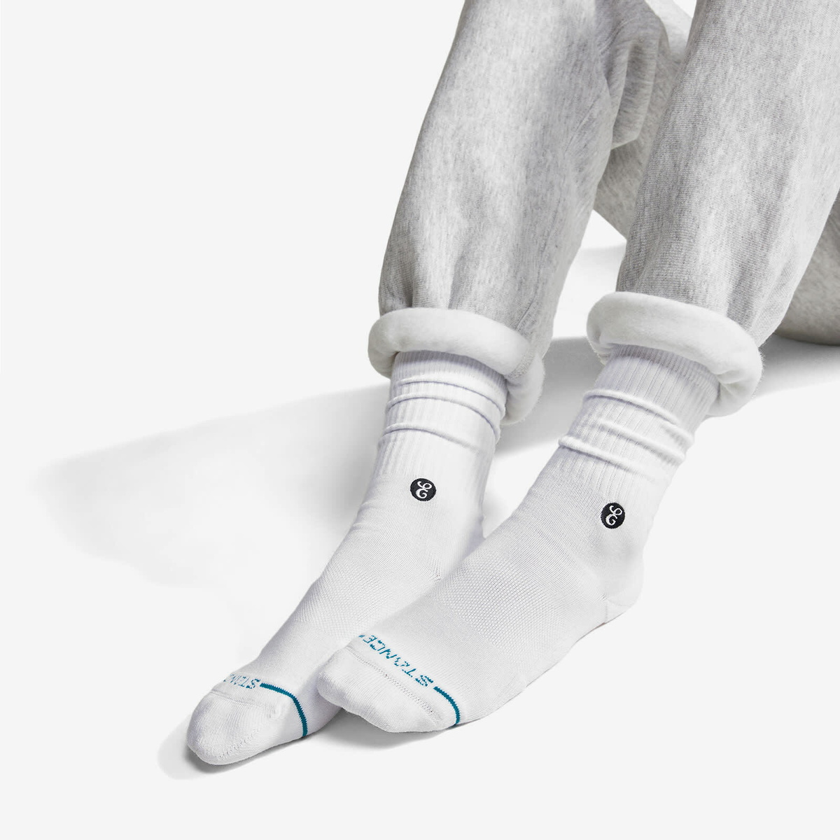 Stance for E by END. Basic Crew 3-Pack in White
