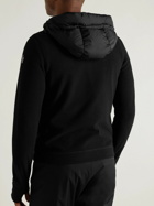 Moncler Grenoble - Fleece-Trimmed Quilted Shell Hooded Down Ski Jacket - Black