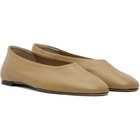 TOTEME Taupe Slip Ballerina Flats
