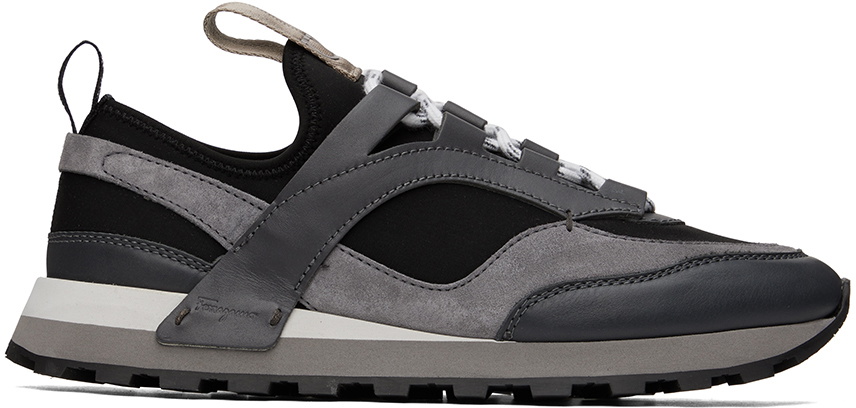 スニーカー FERRAGAMO Sneaker 'Indy' two-tone Salvatore Ferragamo Ferragamo Indy Leather & Suede Sneaker