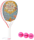 Versace Pink & Blue Butterflies Beach Racket Set