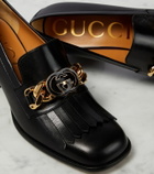 Gucci Interlocking G leather loafer pumps