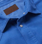 Altea - Houston Cotton-Corduroy Western Shirt - Blue