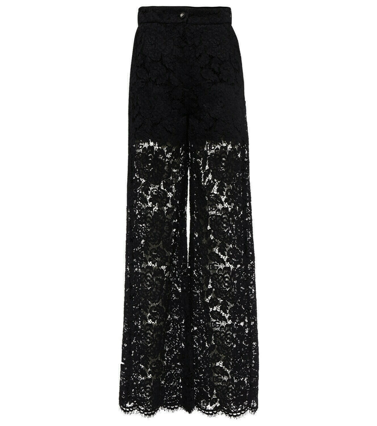 Dolce&Gabbana - High-rise wide-leg lace pants Dolce & Gabbana