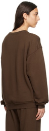 ÉTERNE Brown Oversized Sweatshirt