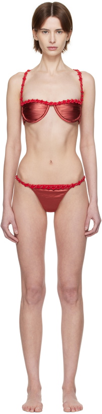Photo: Isa Boulder SSENSE Exclusive Red Challenger Bikini