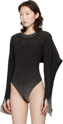 KNWLS Black Bellona Leotard Bodysuit