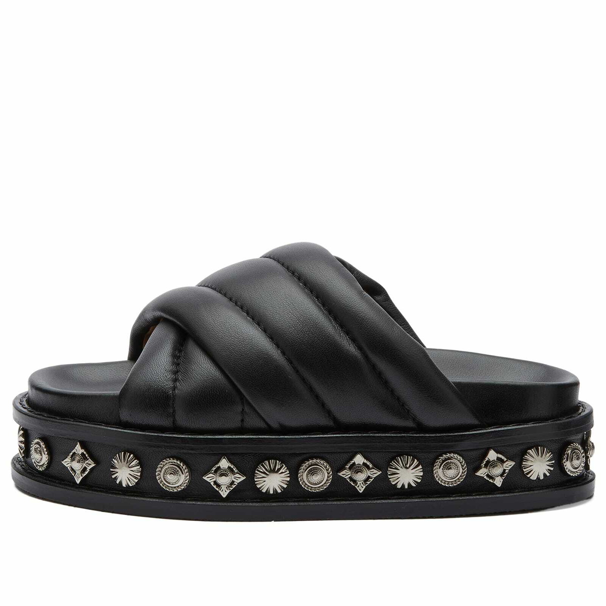 Toga Pulla Men's Cross Over Slide in Black Toga Pulla