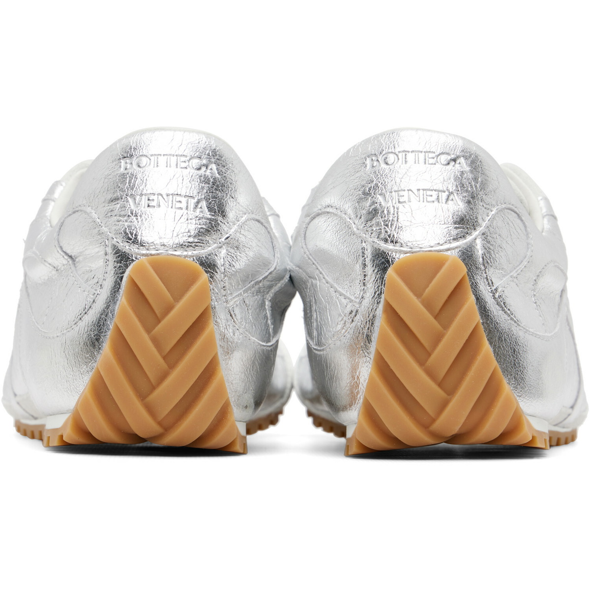 Bottega Veneta Silver Orbit Flash Sneakers