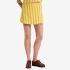 Bode Women's Medalist Skirt in Yellow Multi