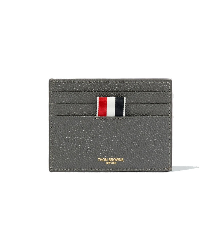 Photo: Thom Browne - Tricolor tab leather card holder