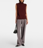Jil Sander Arc leather pumps