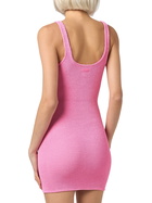 MC2 Saint Barth Woman Tank Pink Crinkle Dress