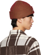 Palmes Burgundy Stripe Beanie