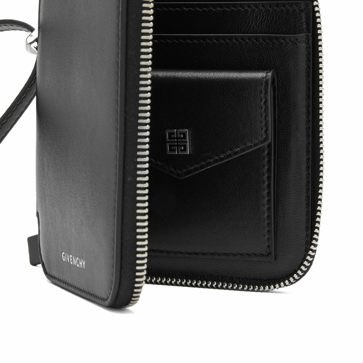 カードケース・名刺入れ [GIVENCHY] Voyou Zipper Card Holder Voyou zipped card holder in leather in - vermillon | Givenchy US