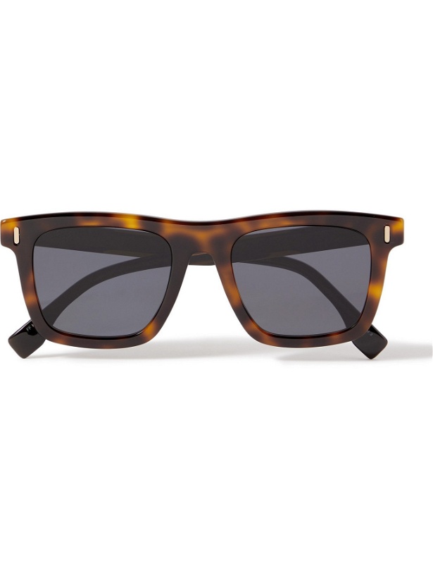 Photo: FENDI - Square-Frame Tortoiseshell Acetate Sunglasses - Brown
