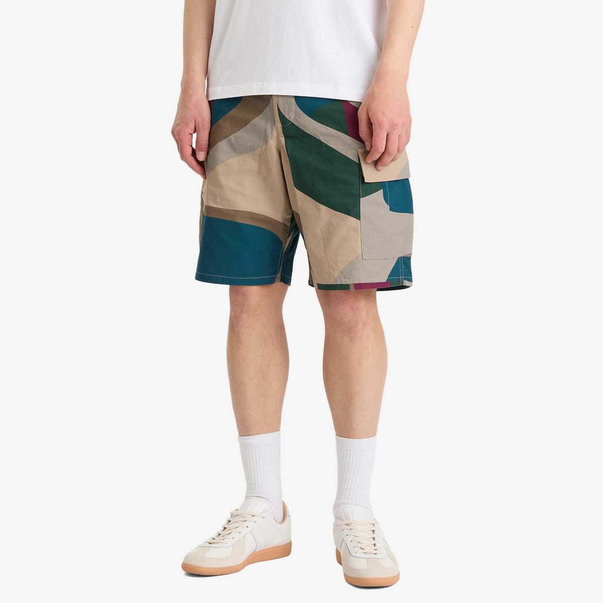 By Parra Men's The Wall Camo Shorts in Sand