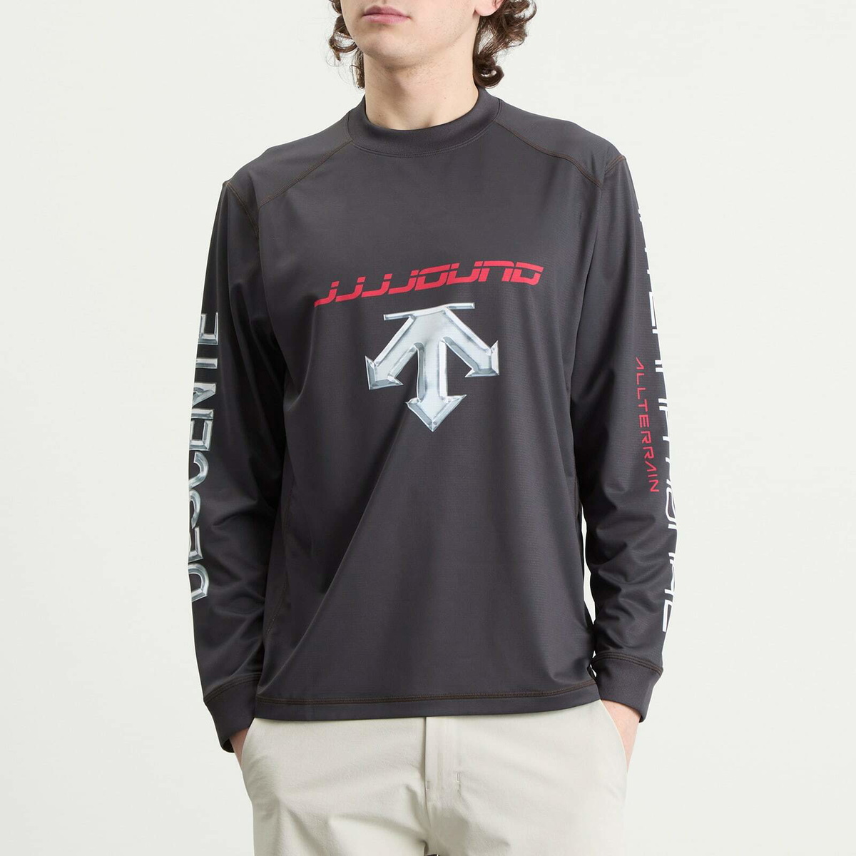 Descente Men's Allterrain x JJJJound Warm Up Long Sleeve in Charcoal
