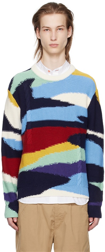 Photo: PS by Paul Smith Multicolor Plains Sweater