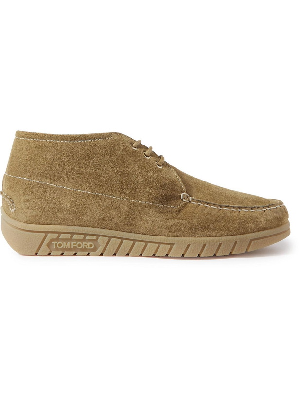 Photo: TOM FORD - Connar Suede Chukka Boots - Brown