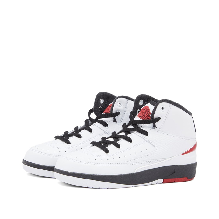 Photo: Air Jordan 2 Retro PS Sneakers in White/Varsity Red/Black