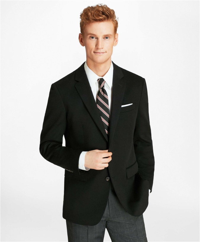 Photo: Brooks Brothers Men's Milano Fit Two-Button Cashmere Sport Coat | Black