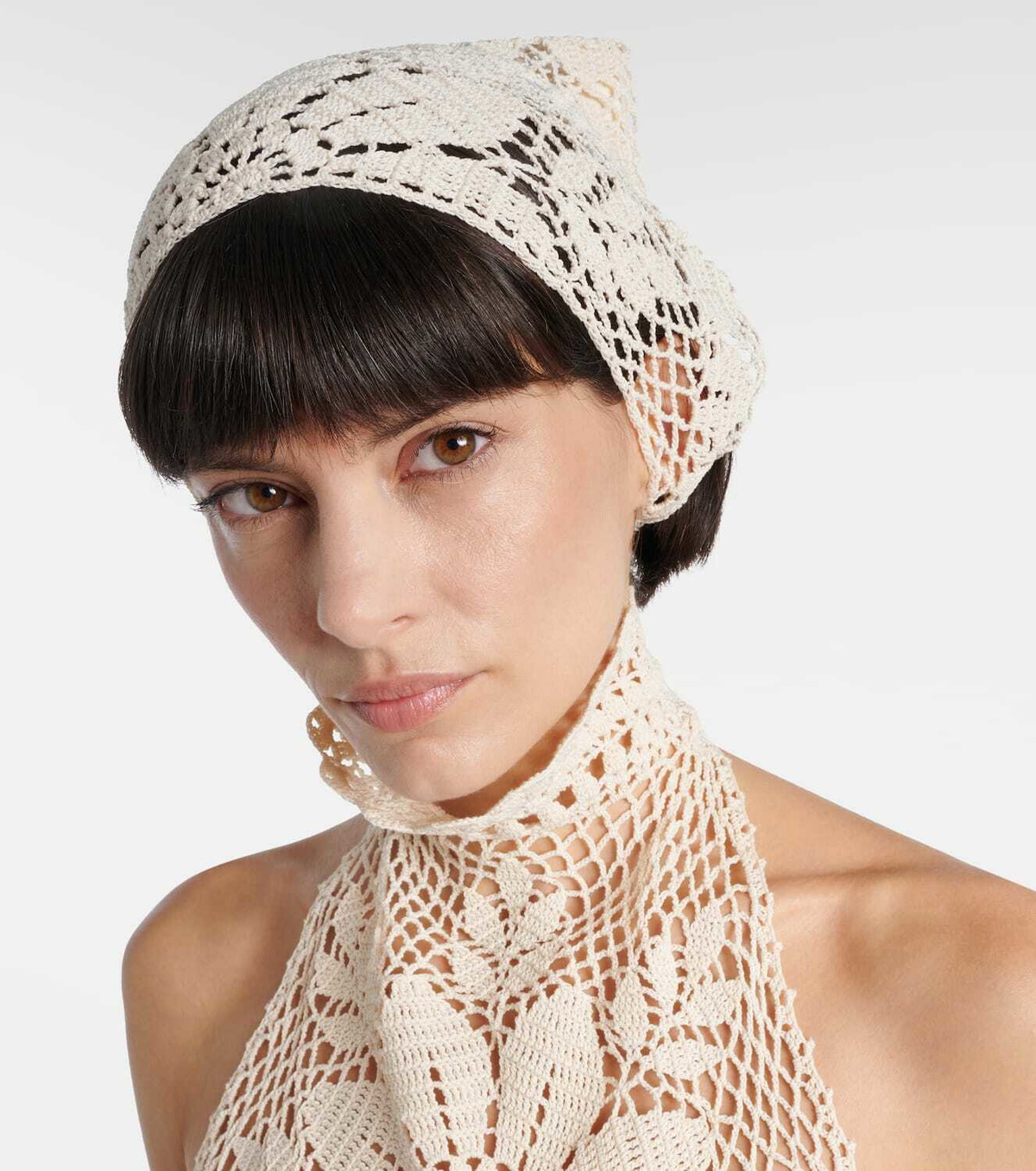 Magda Butrym Crochet cotton scarf