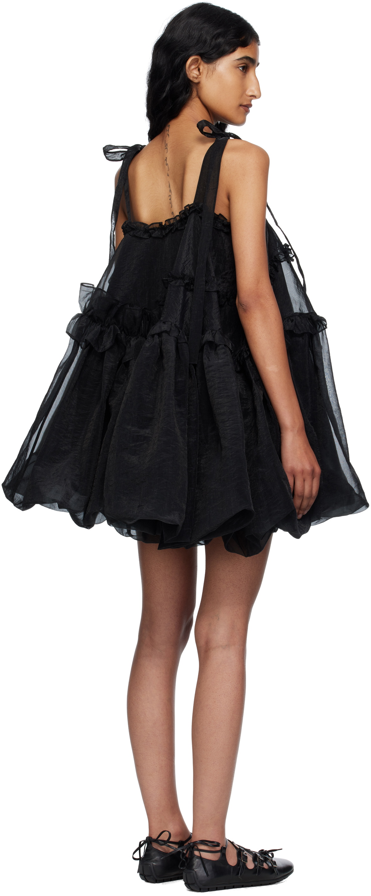 Cecilie Bahnsen Black Cristina Minidress