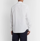 Loewe - Slim-Fit Printed Cotton-Poplin Shirt - White
