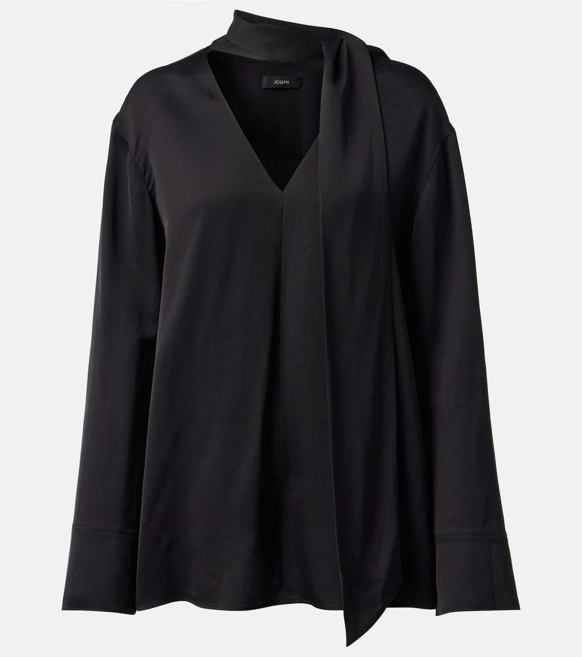 Joseph Scarf-detail silk blouse