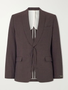 A Kind Of Guise - Shinji Shawl-Collar Linen Suit Jacket - Brown