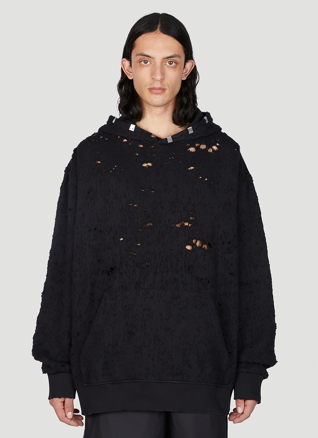 1017 ALYX 9SM Distressed Lightercap Hooded Sweatshirt