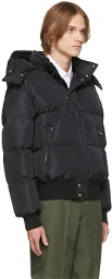 Alexander McQueen Black Faille Puffer Jacket
